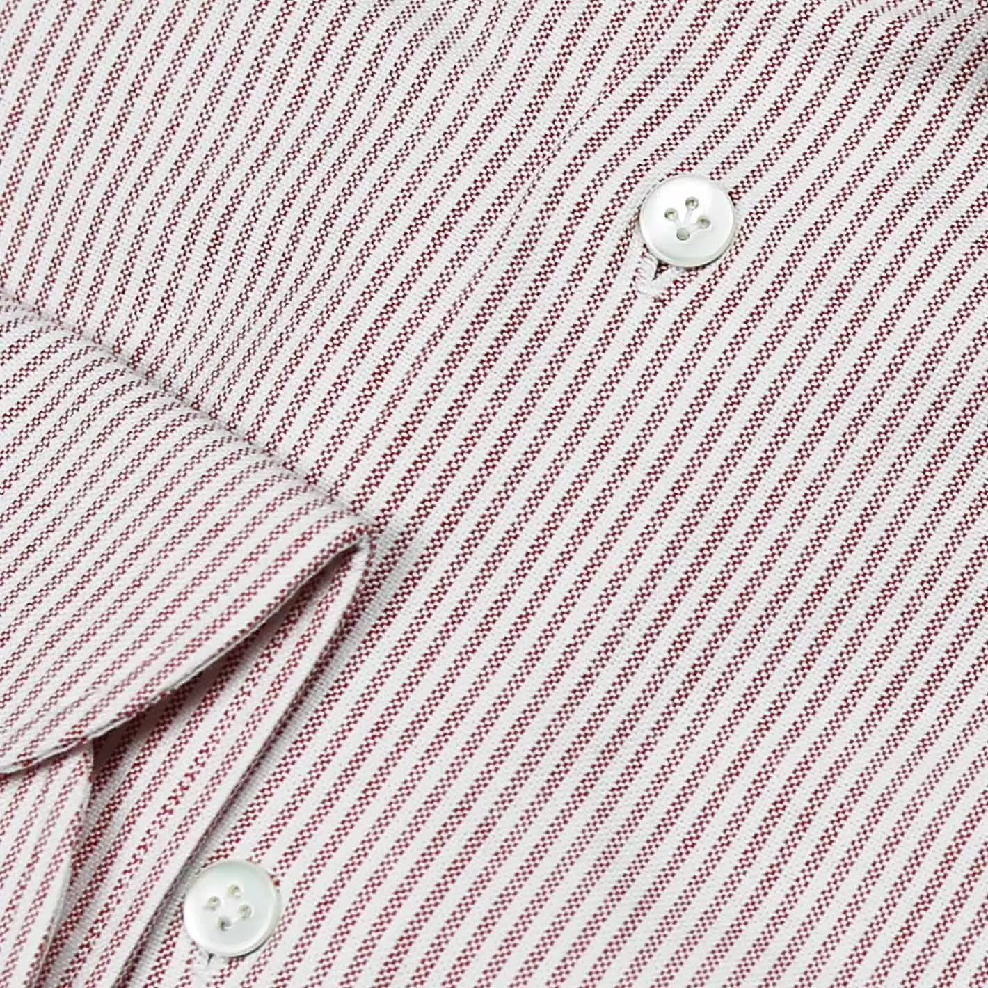 Red White Striped Oxford Button Down Shirt