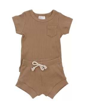 Ribbed Shorts Set – Cafe