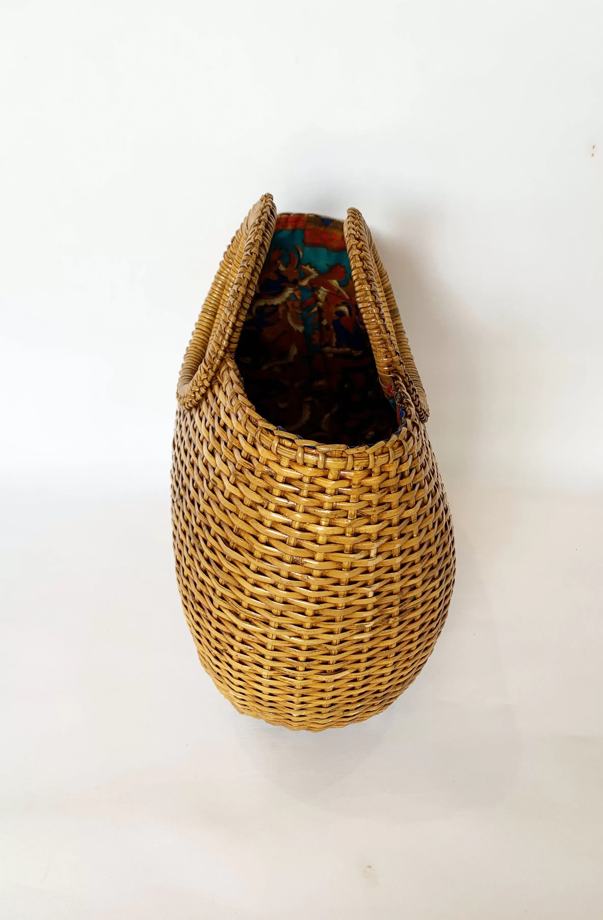 Round Vintage Basket Handbag