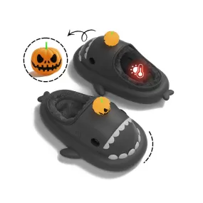 Sharkicks Basic - Winter Pumpkin Heel-open Shark Slippers