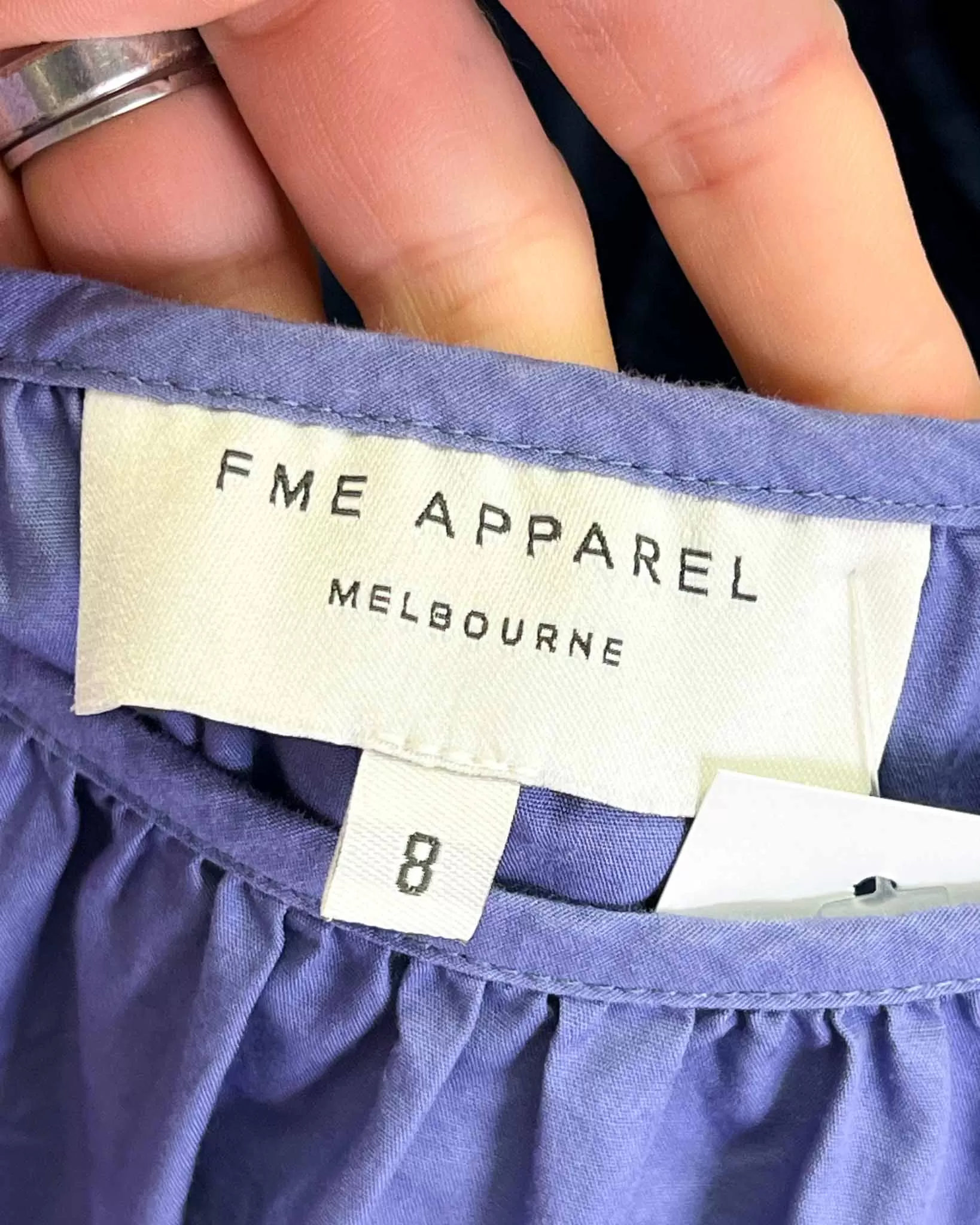 Size 8 - FME Apparel Mauve Drawstring Top