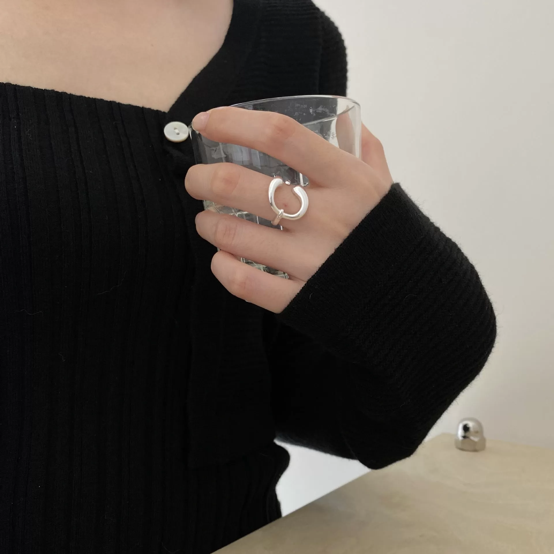 Special Shape Geometric C Plain Ring