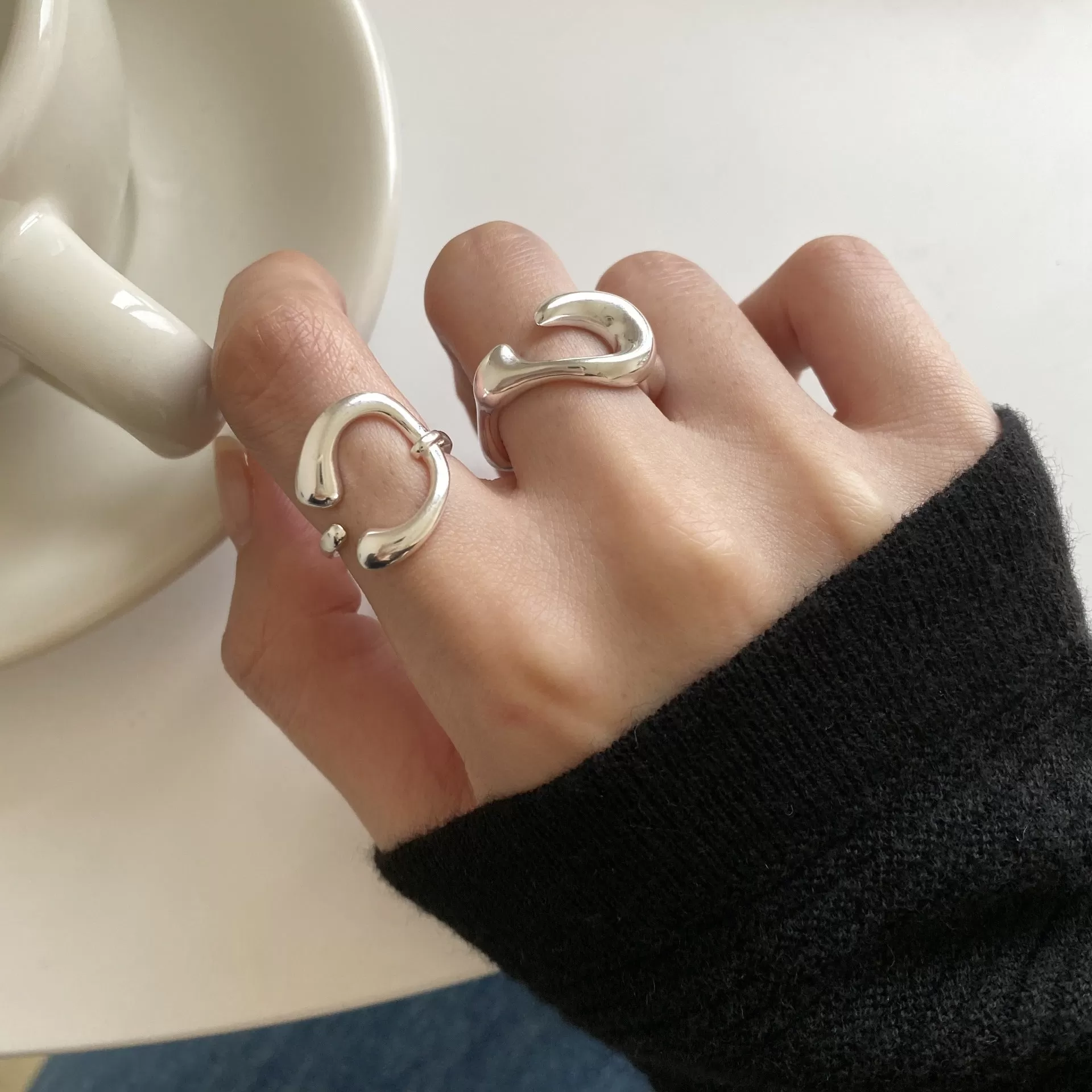 Special Shape Geometric C Plain Ring