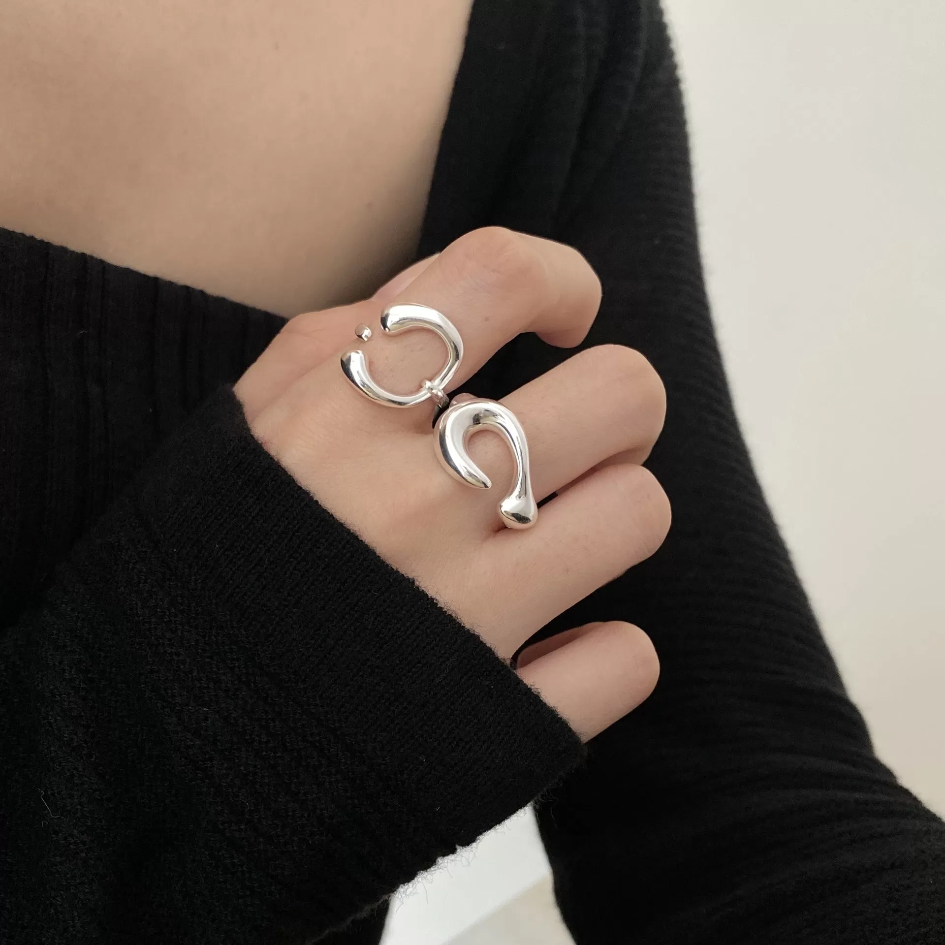 Special Shape Geometric C Plain Ring