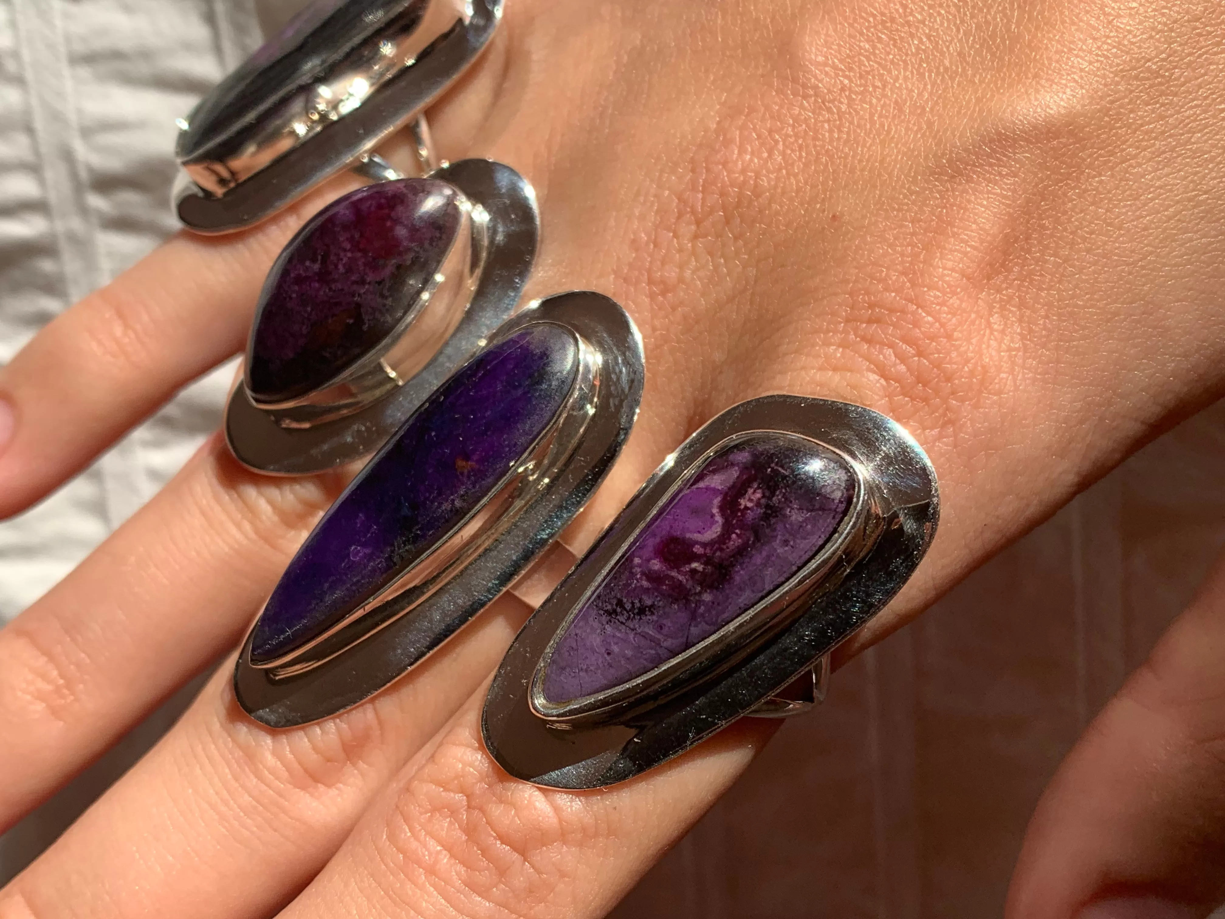 Sugilite Dinah Ring - Skinny Freeform