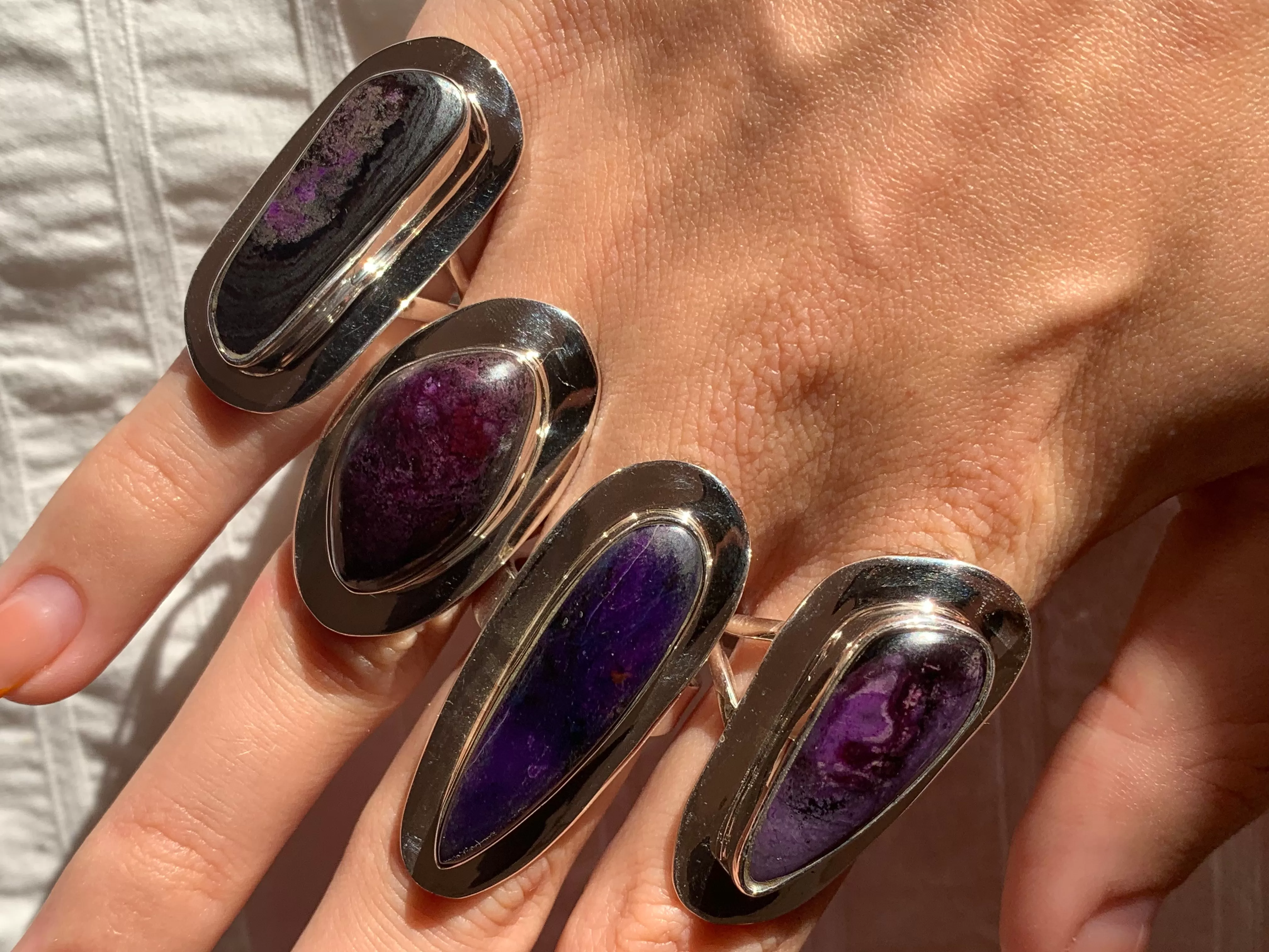 Sugilite Dinah Ring - Skinny Freeform