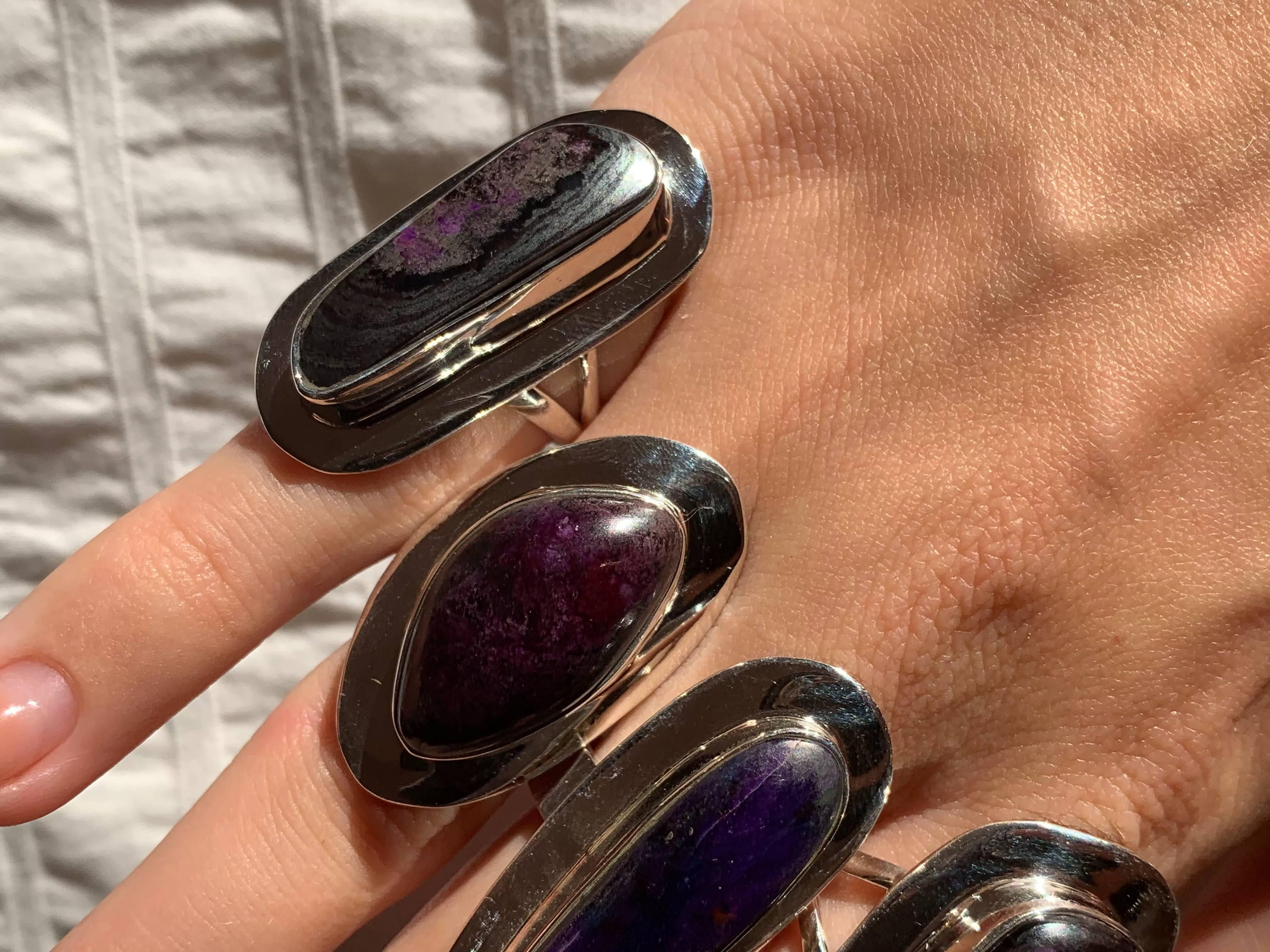 Sugilite Dinah Ring - Skinny Freeform