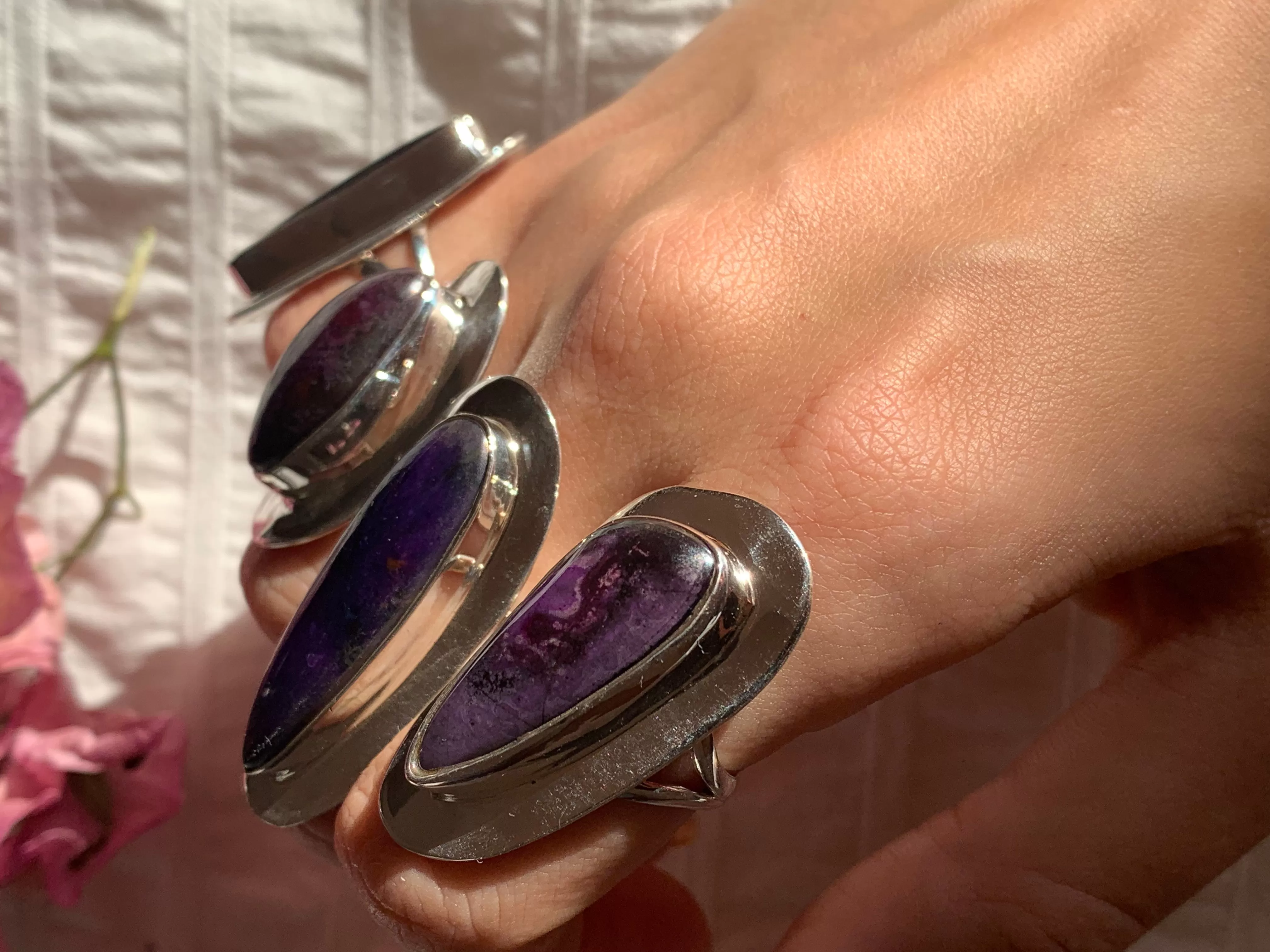 Sugilite Dinah Ring - Skinny Freeform