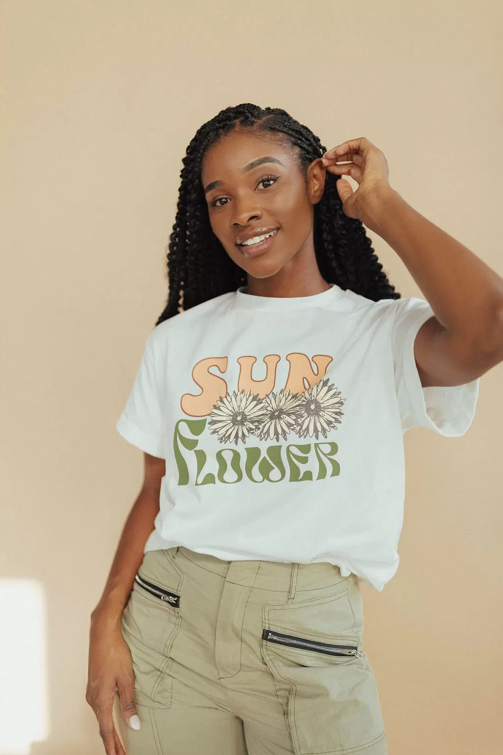 *Sun Flower Graphic Tee FINAL SALE