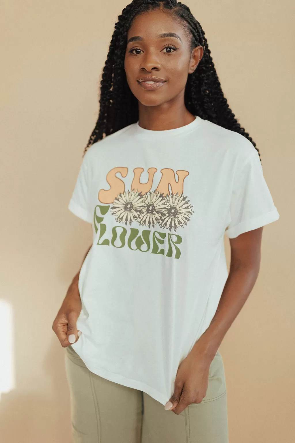 *Sun Flower Graphic Tee FINAL SALE