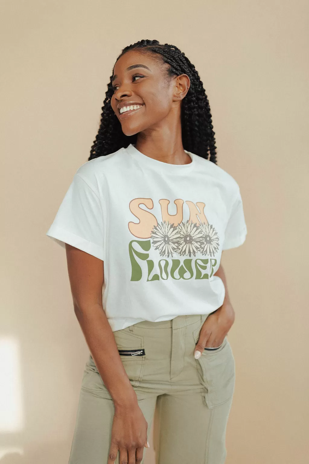 *Sun Flower Graphic Tee FINAL SALE