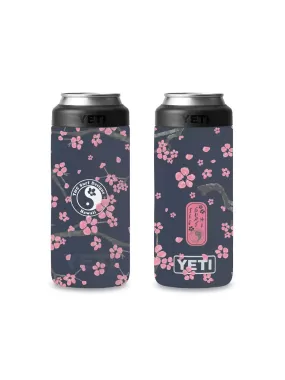 T&C Surf 12 oz Plum Blossom Colster Slim Can Insulator Yeti