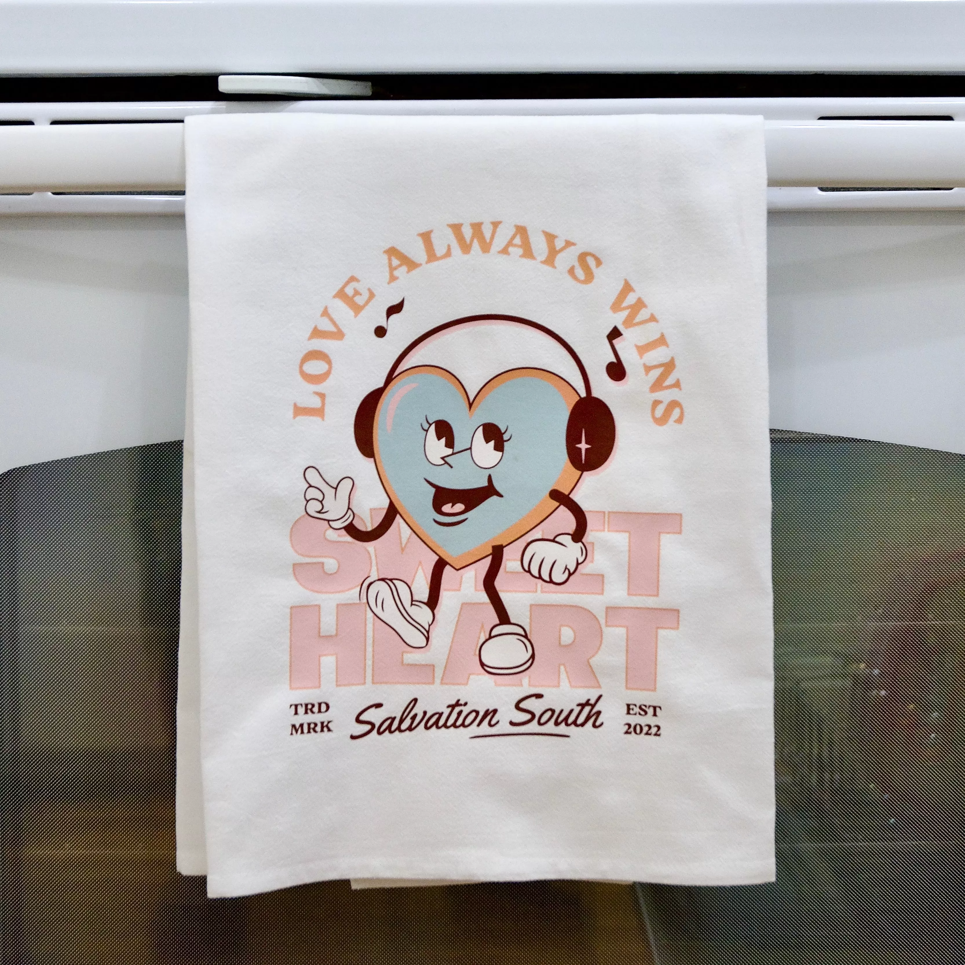 The Love Always Wins Tea Towel