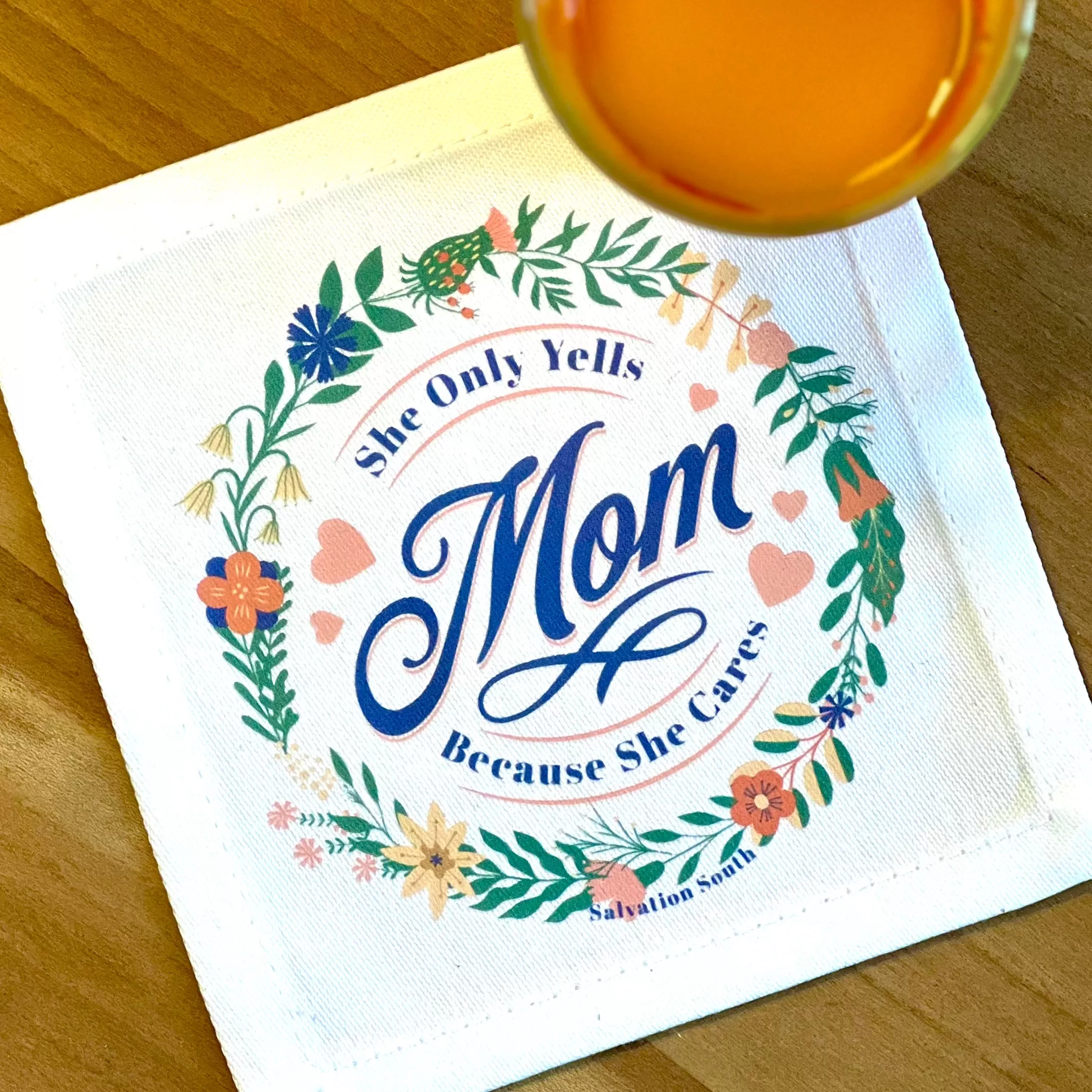 The Mama Yells Cocktail Napkin