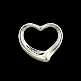 Tiffany & Co. Sterling Silver Elsa Estate Peretti Large Open Heart Pendant