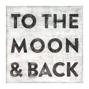 To The Moon And Back Small Art Print