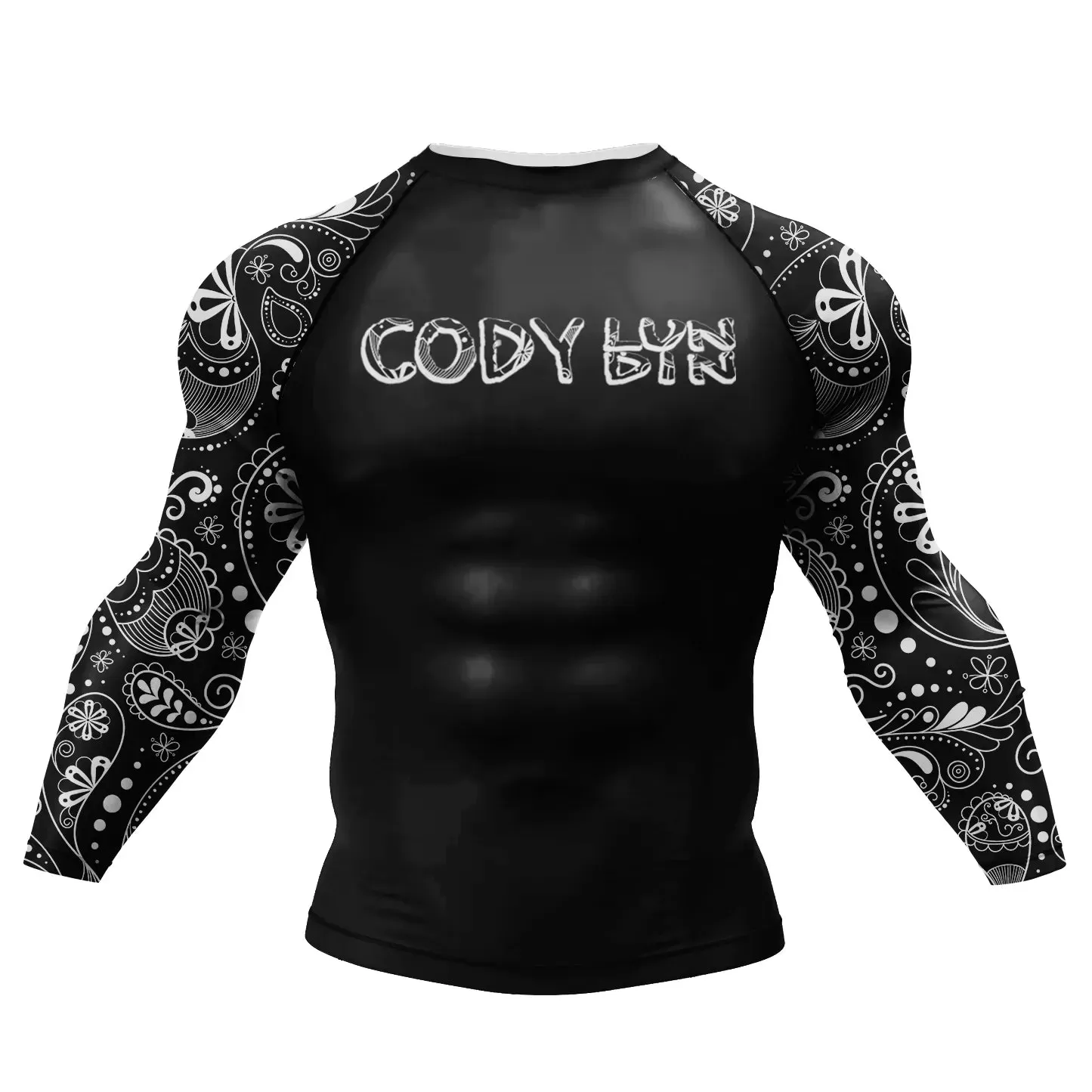 Tribal 'Paisley' Elite Long Sleeve Compression Rashguard