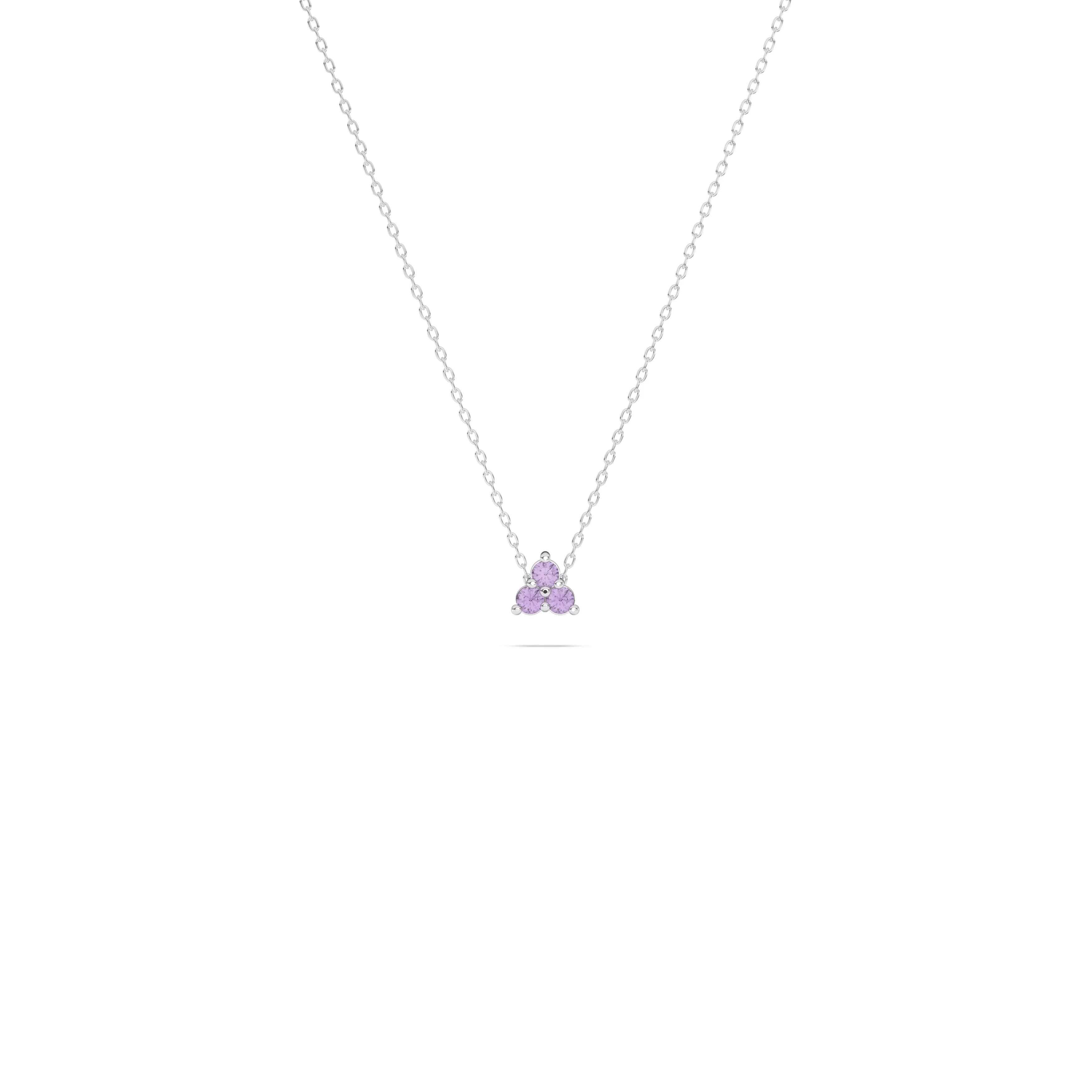 Trillium Birthstone Necklace