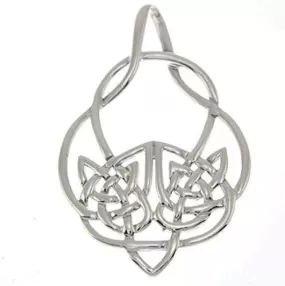 Viking Pendant 925 Silver Large Celtic Knot Handmade