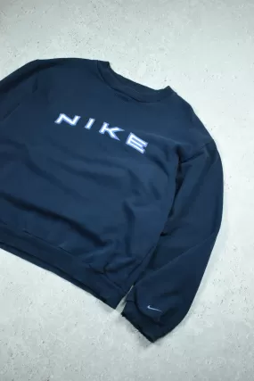 Vintage Nike Embroidered Logo Sweatshirt Small