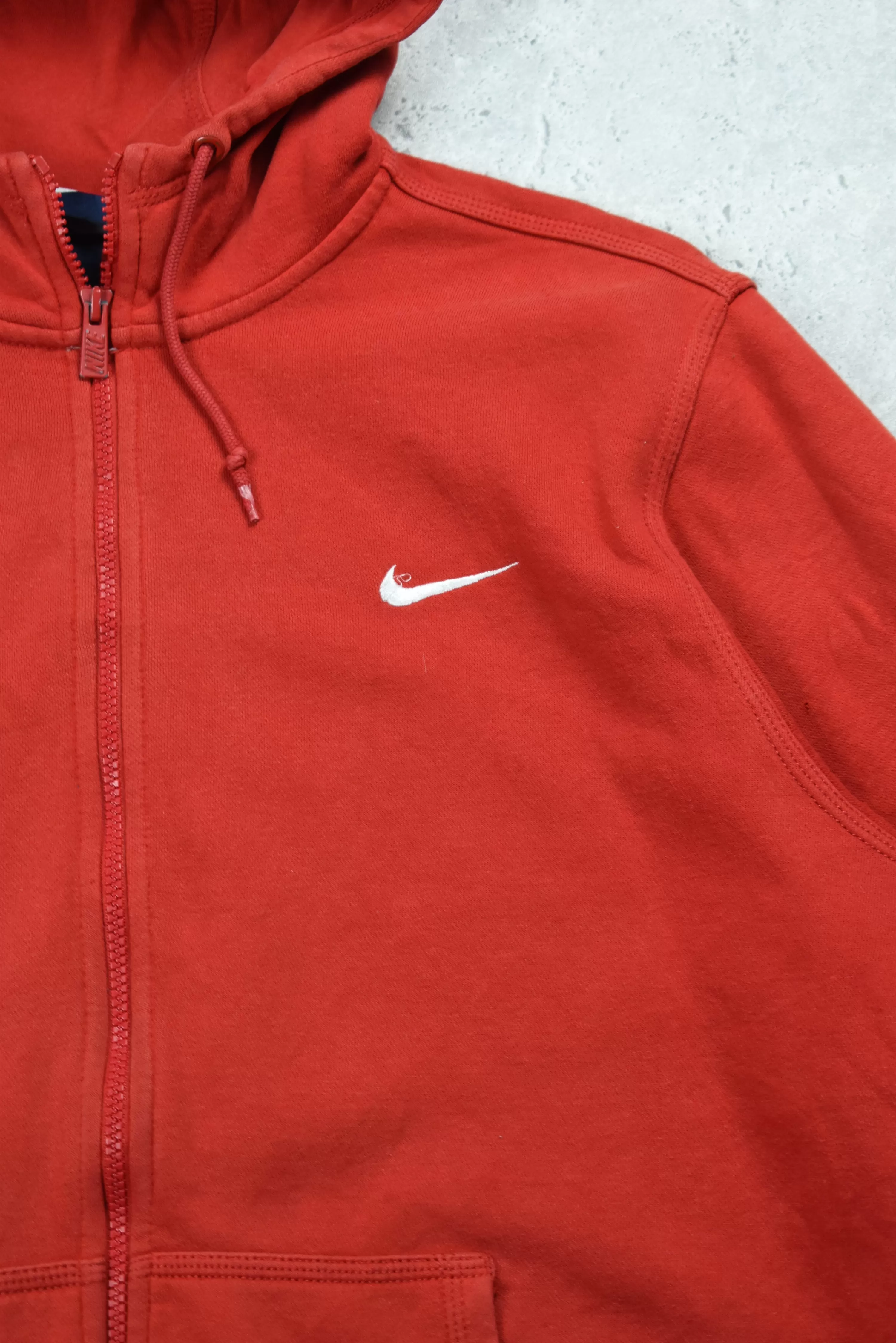 Vintage Nike Embroidered Swoosh Full Zip Hoodie XL