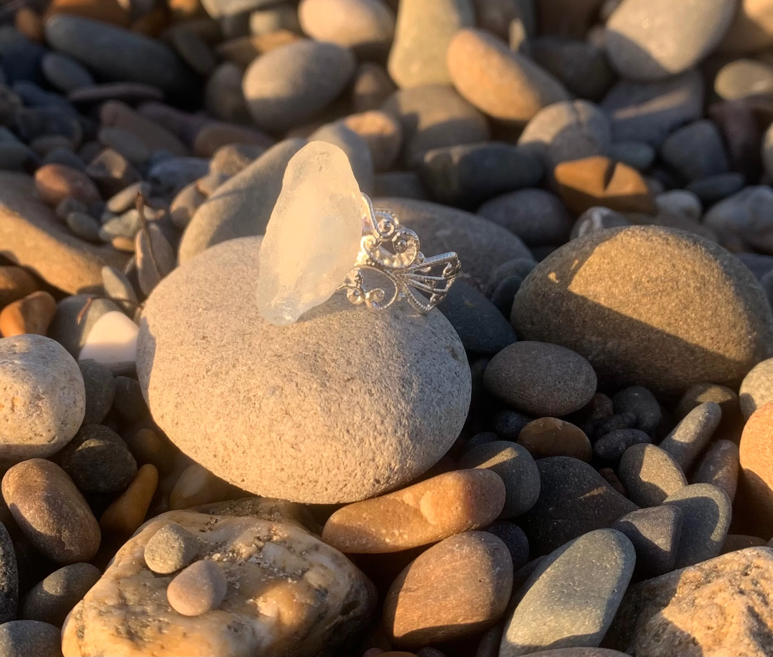 Whisper Sea Glass Ring