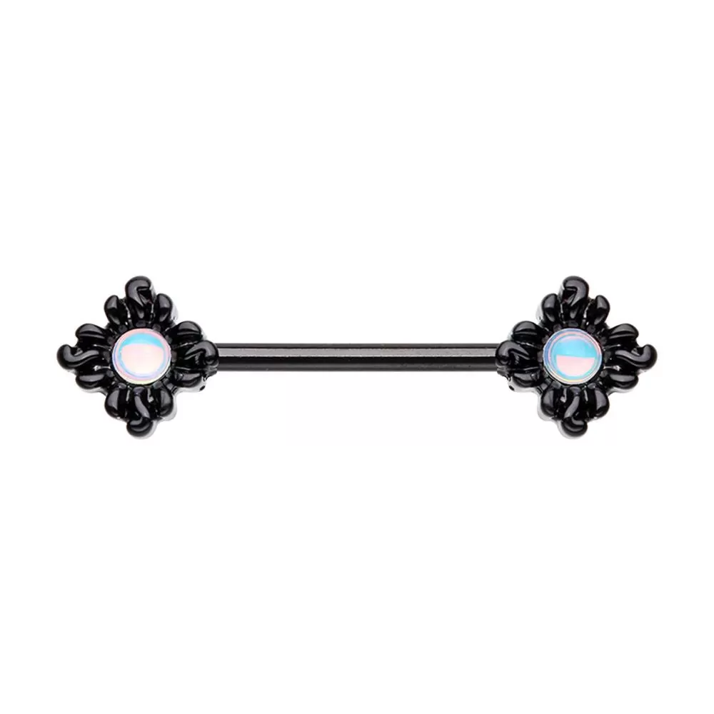 WILDKLASS Illuminating Opal Sun Nipple Barbell Ring