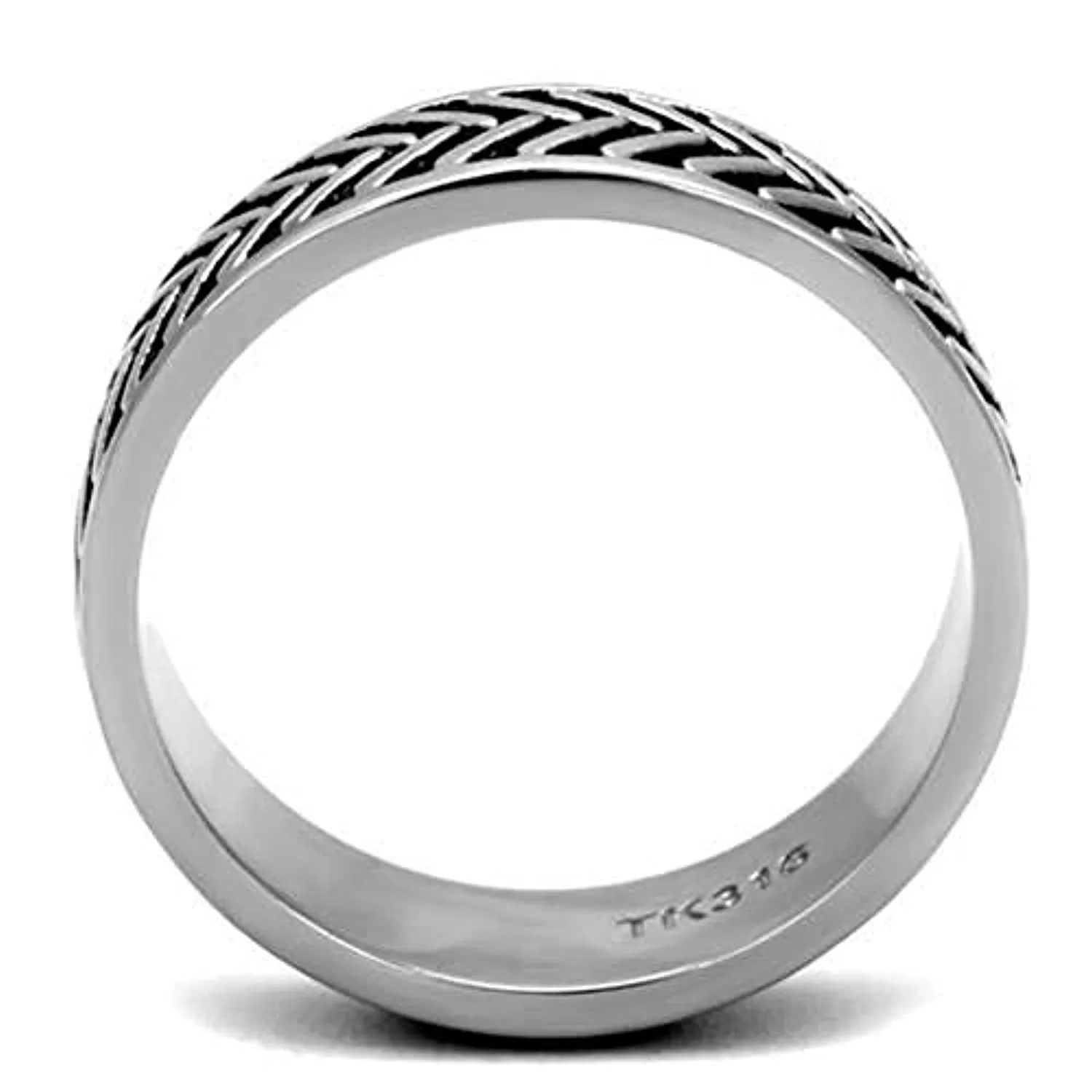 WildKlass Stainless Steel Ring High Polished Men