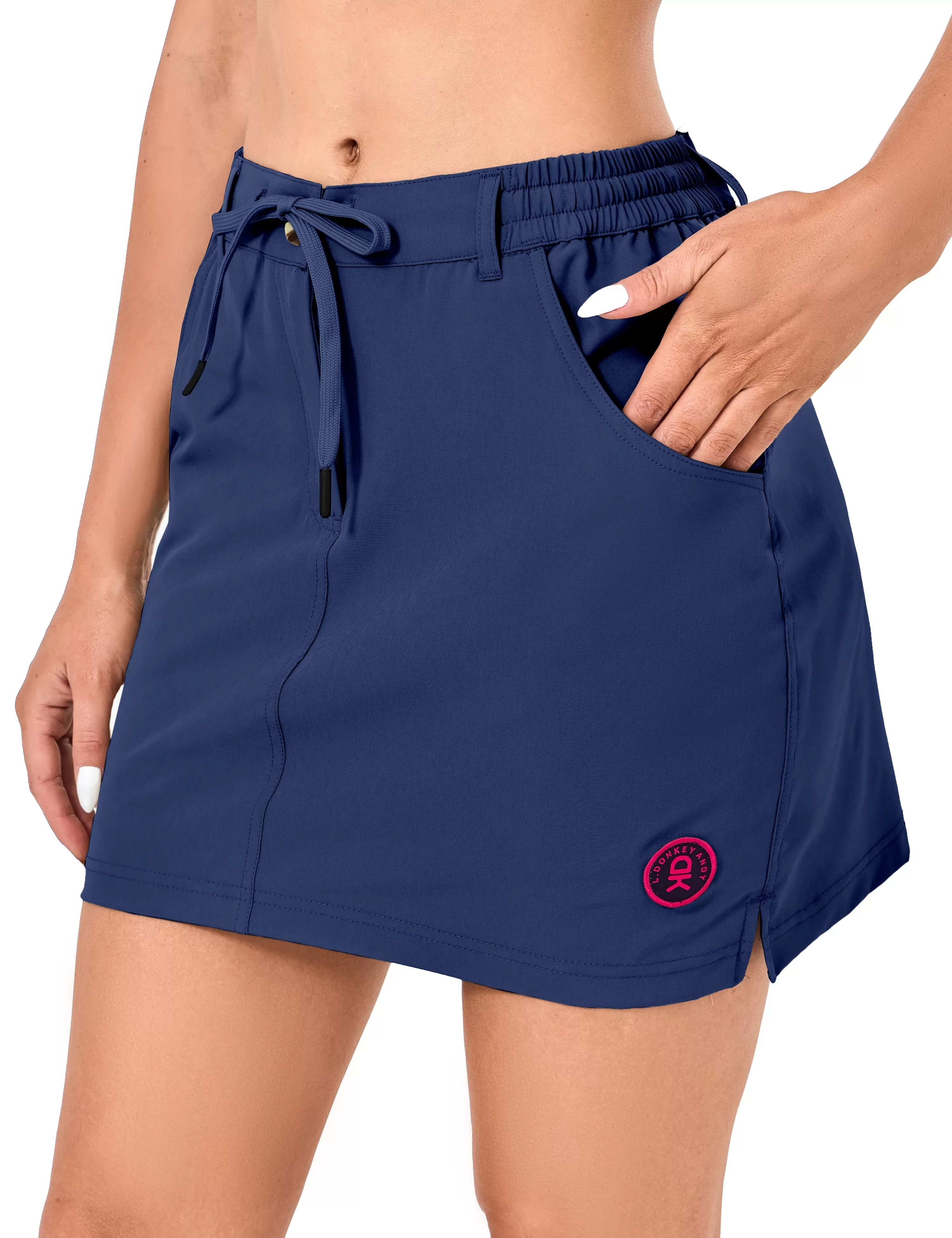 Women's Athletic Golf Skort 16 Inches Build-in Skirt